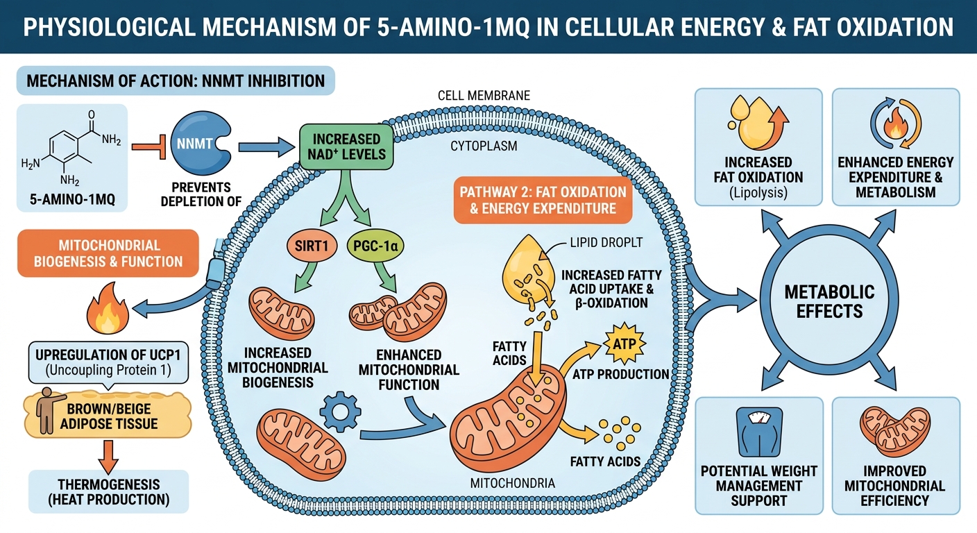 5-Amino-1MQ Biological Pathway Concept