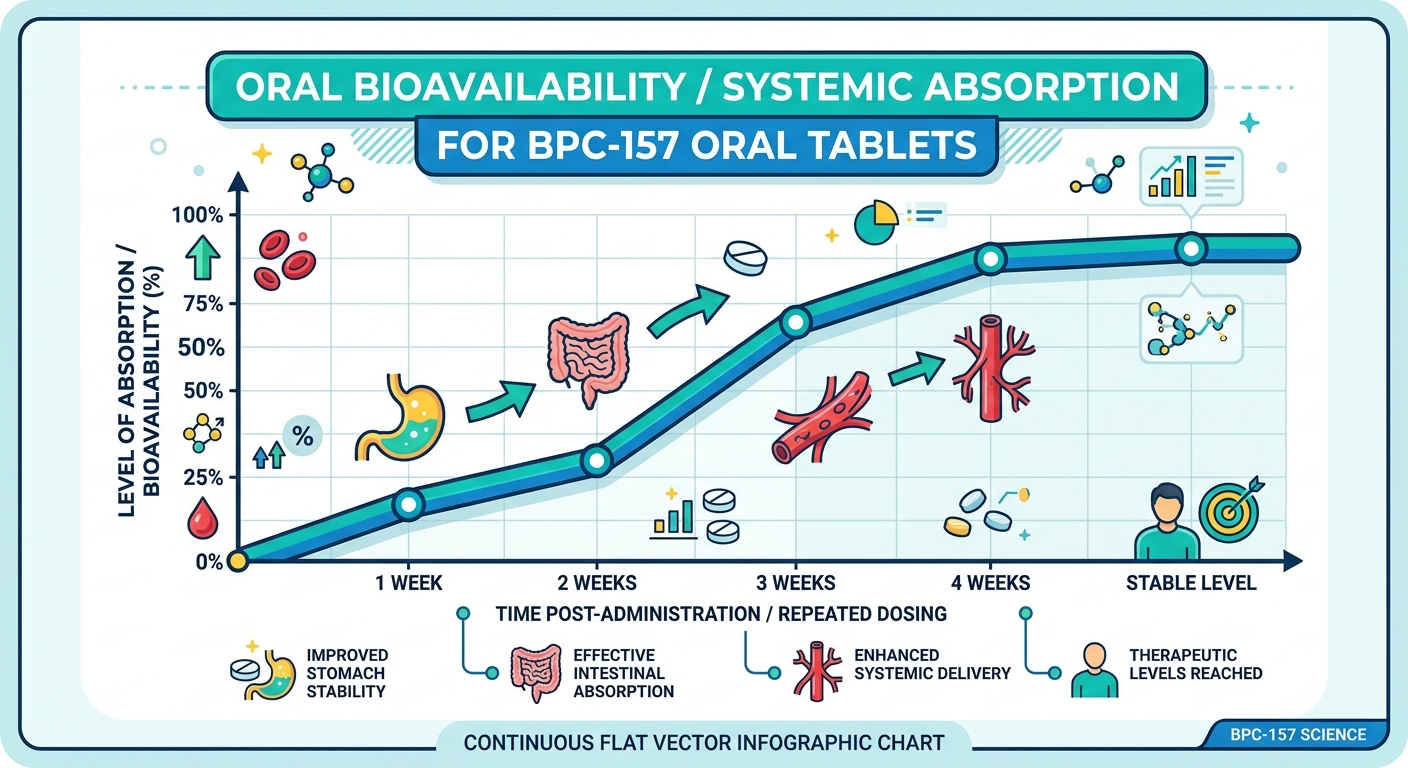 BPC-157 Oral Tablets Bioavailability Graph