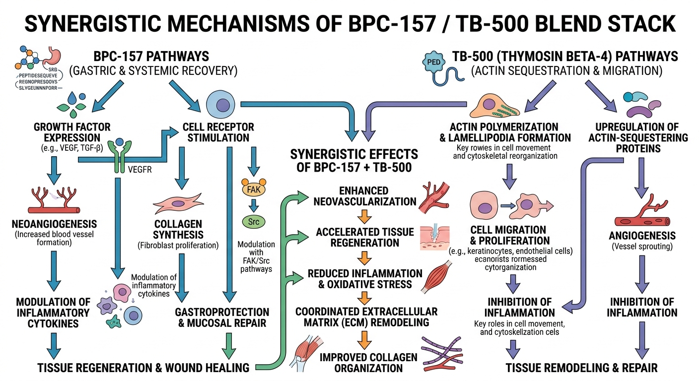 BPC-157 / TB-500 Blend Synergy Pathway Concept