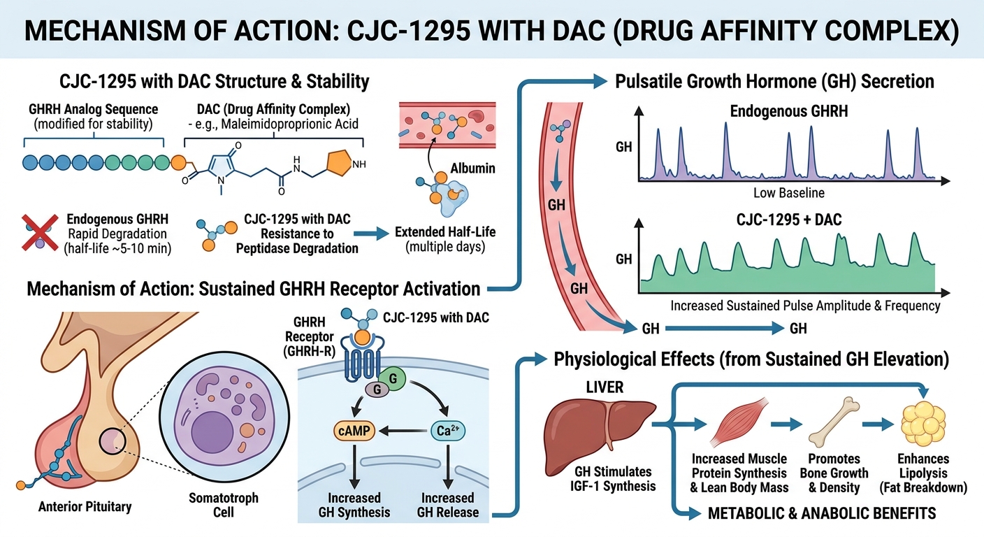 CJC-1295 with DAC Visual Mechanism