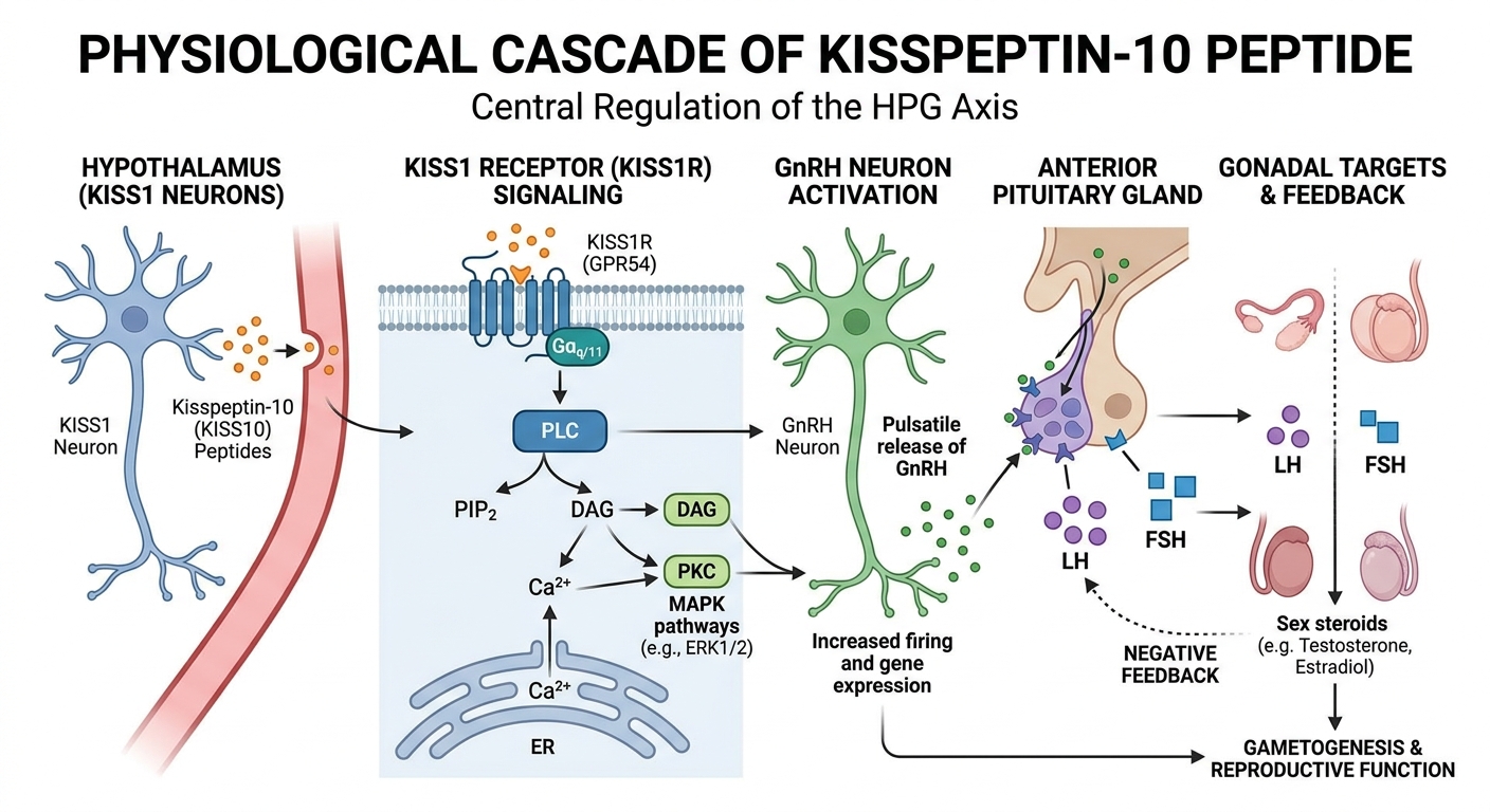 Kisspeptin-10 Biological Pathway Concept