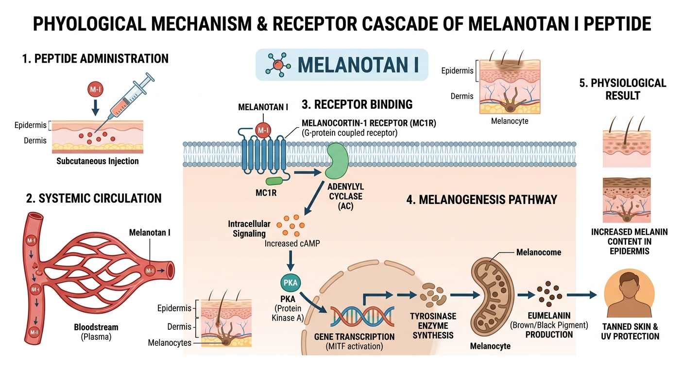 Melanotan I Biological Pathway Concept