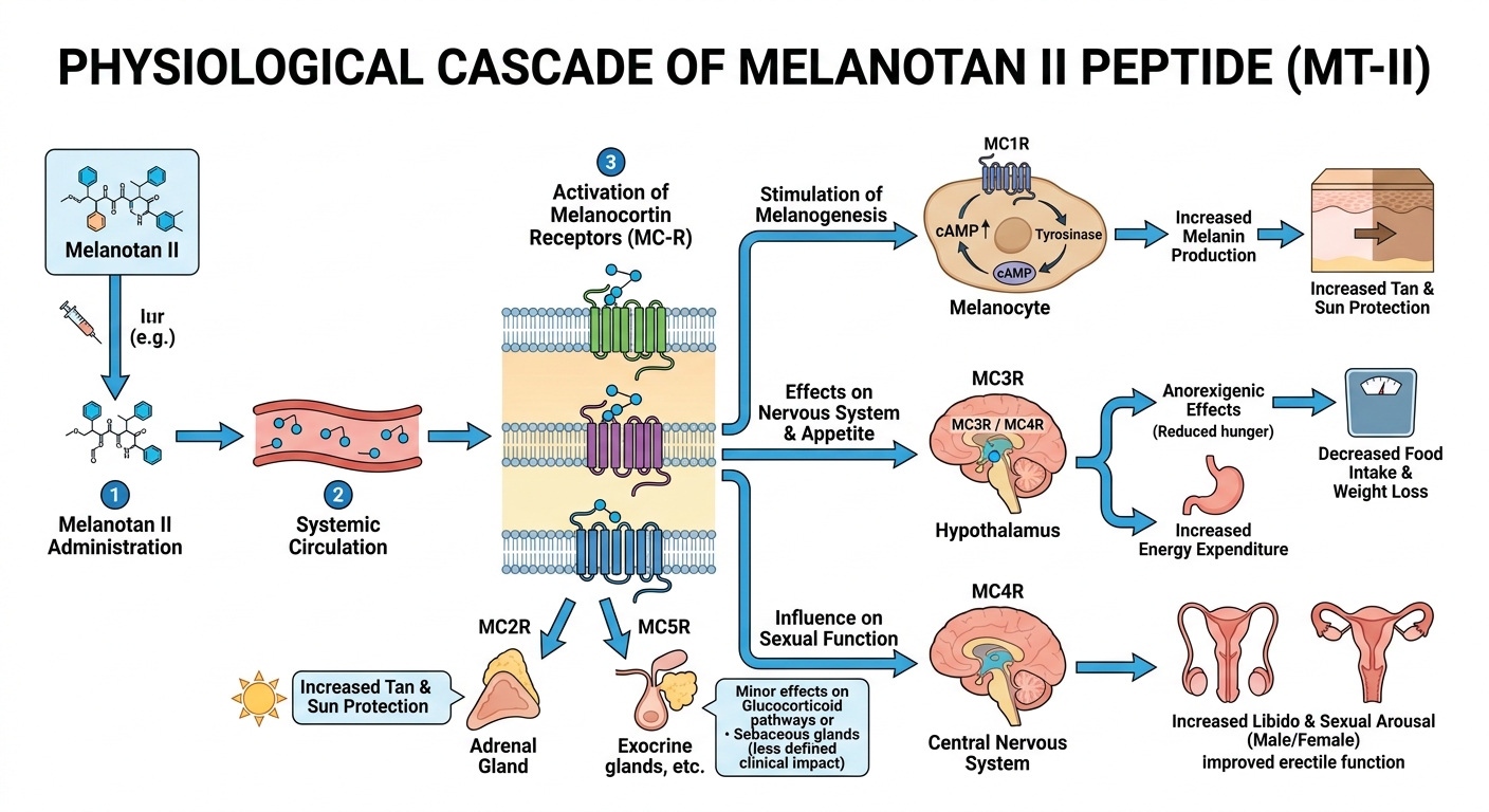 Melanotan II Biological Pathway Concept