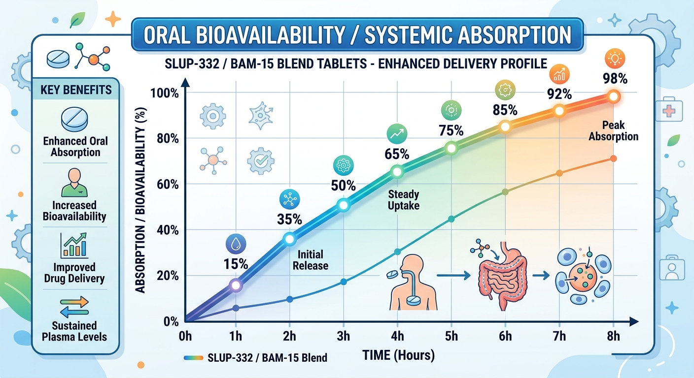 SLUP-332 / BAM-15 Blend Tablets Bioavailability Graph