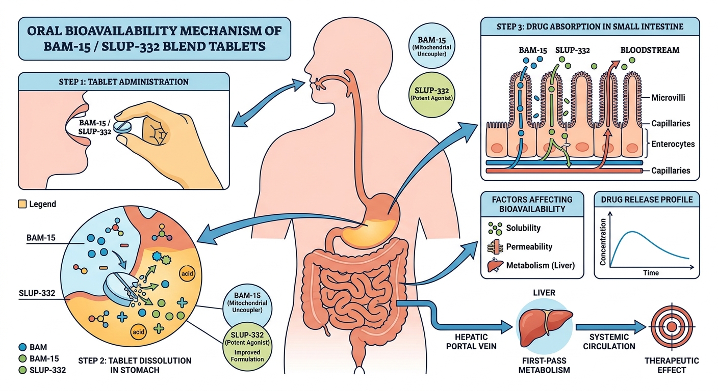 SLUP-332 / BAM-15 Blend Tablets Oral Absorption