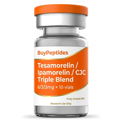 Tesamorelin / Ipamorelin / CJC Triple Blend 6/3/3mg × 10 vials Research Peptide
